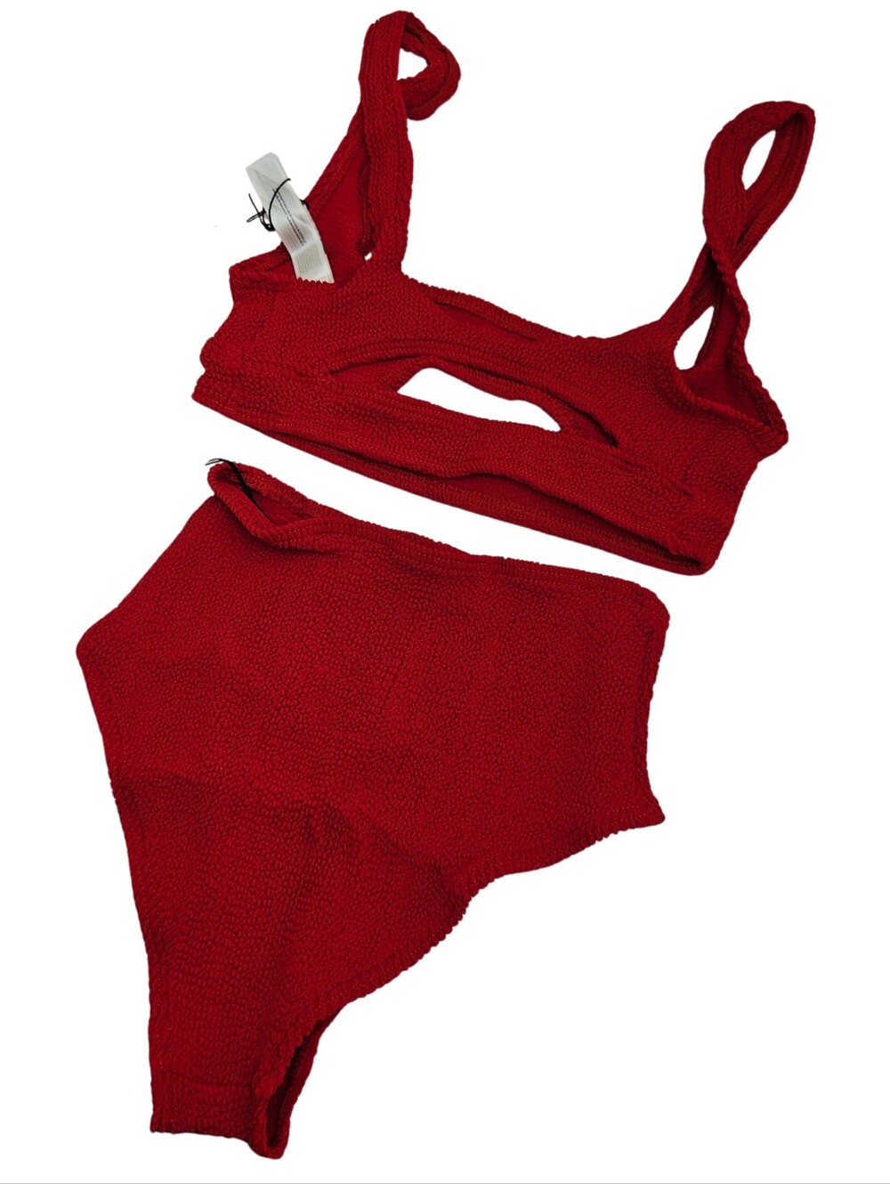 BOND-EYE Bikini Set Sasha Crop & Palmer Brief Swimsuit Baywatch Red ONE SIZE NWT - Picture 4 of 4